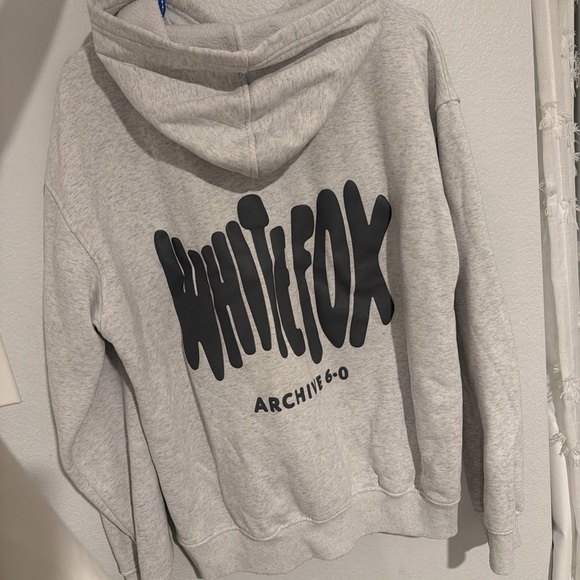 White Fox Haze Gray Hoodie - Picture 5 of 5